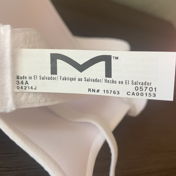 Maidenform White Comfort Devotion Underwire T Shirt‎ Bra - Size 34A - Picture 7 of 7